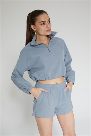 Mavi Kadın Basic Cepli Spor Şort - Elga