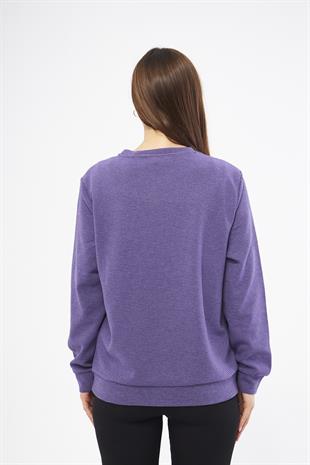 Mor Kadın Sweatshirt - Morena