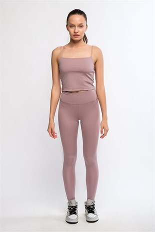 Rose Kadın Yüksek Bel Soft Touch Spor Tayt - Lemina