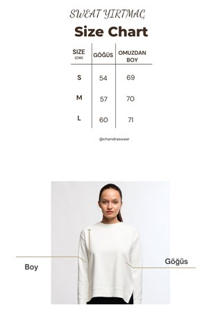 Siyah Kadın Yırtmaç Detaylı Sweatshirt - Frey
