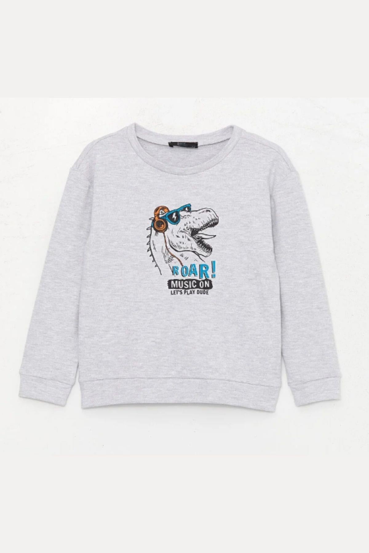 Erkek Çocuk Sweatshirt Gri - Martin