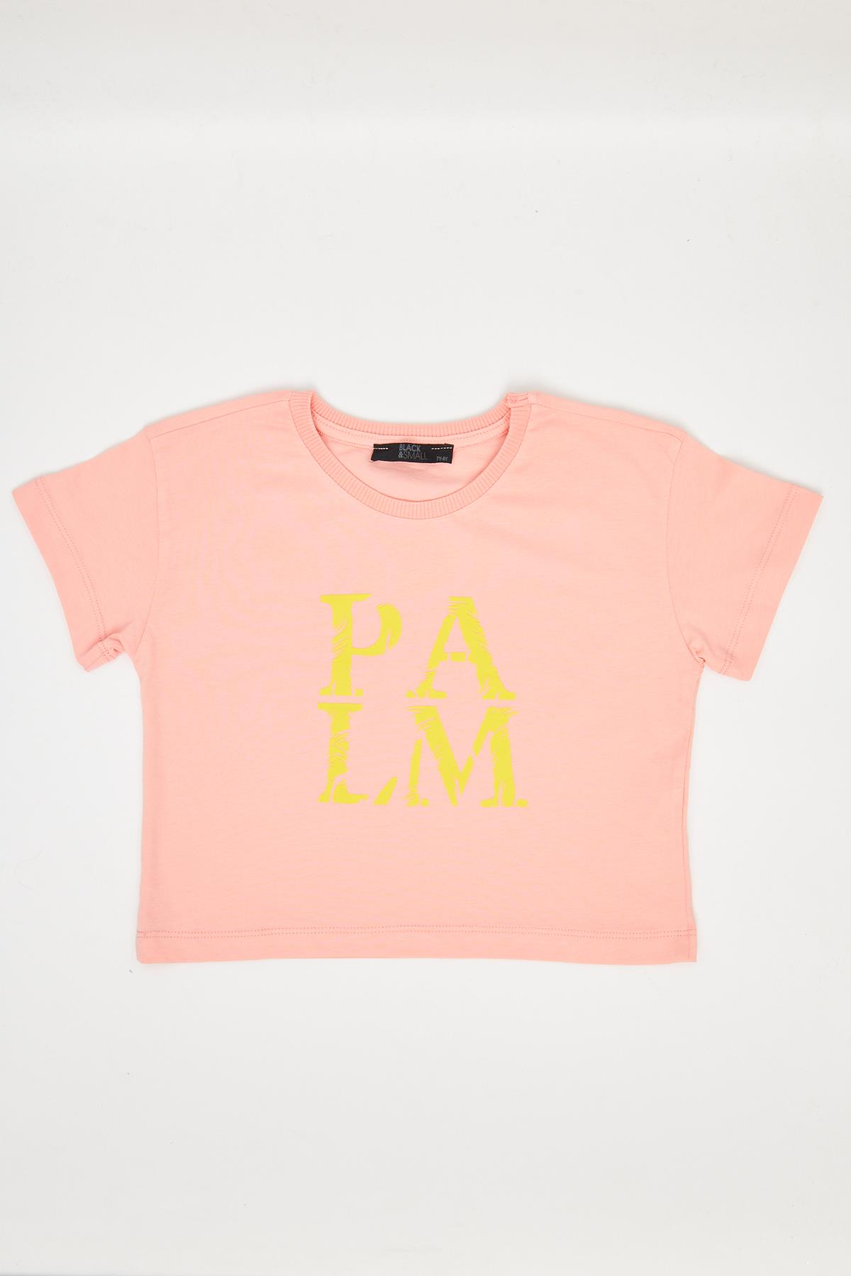 Kız Çocuk Crop Tshirt Turuncu - Aleyna