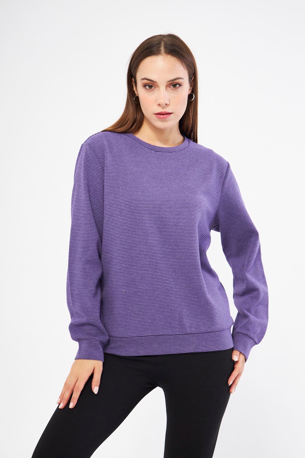 Mor Kadın Sweatshirt - Morena