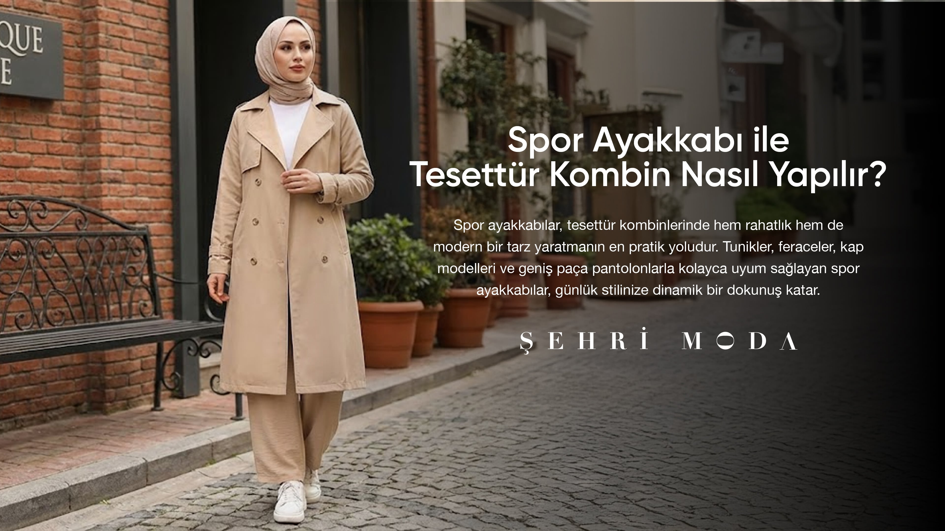 Spor Ayakkabı ile Tesettür Kombini