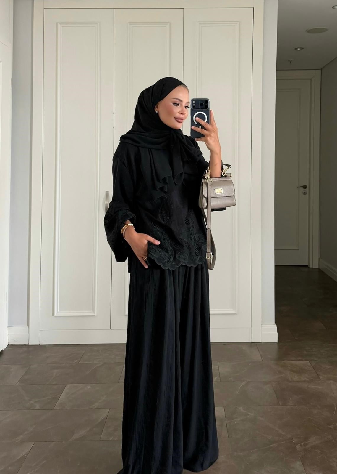 Dolly Pantolonlu Takım Siyah