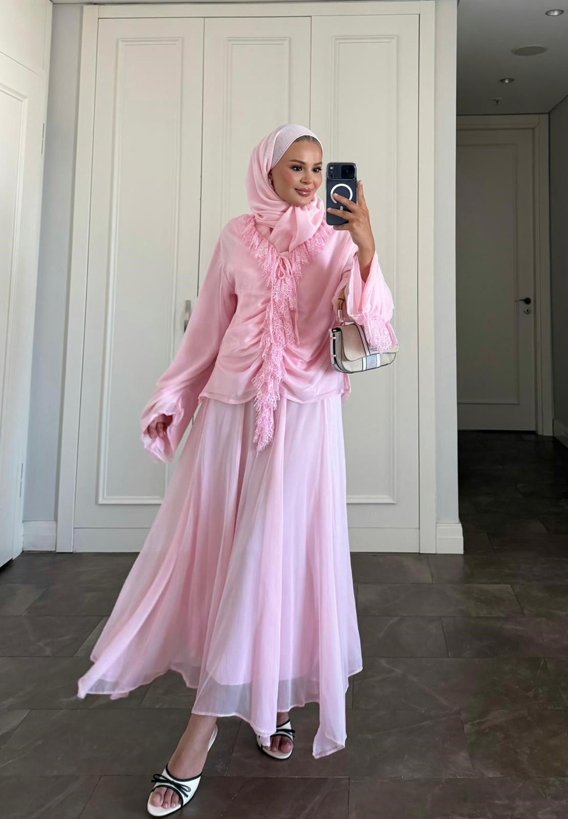 Meva Etekli Takım Pembe