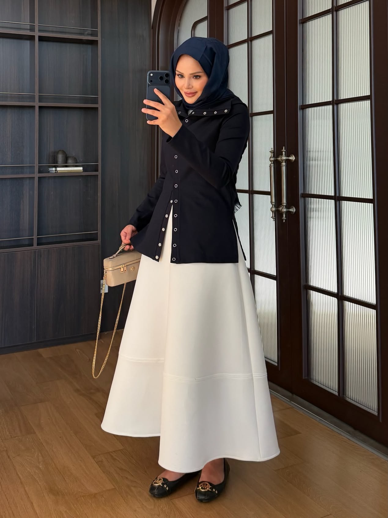Çıtçıtlı Hırka Lacivert