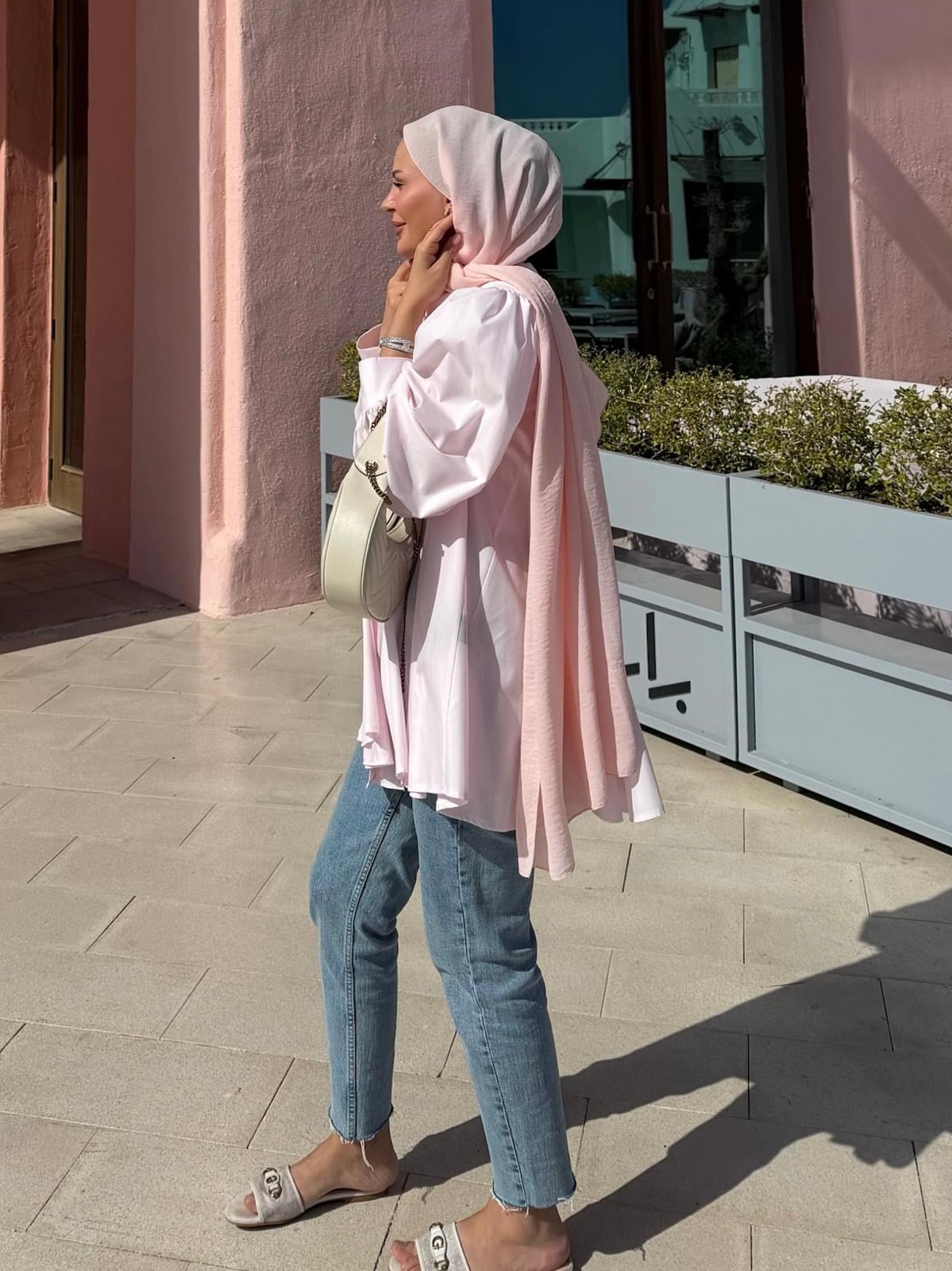 Ivy Gömlek Pembe 
