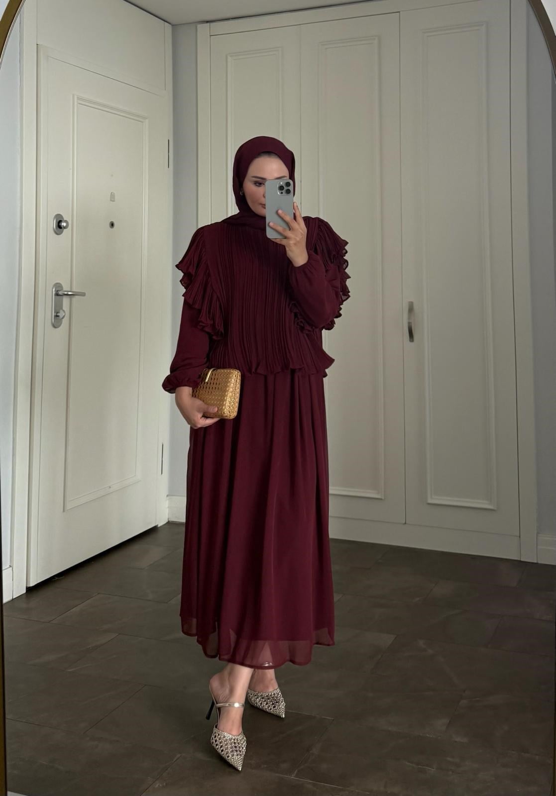 Wome Etekli Takım Bordo