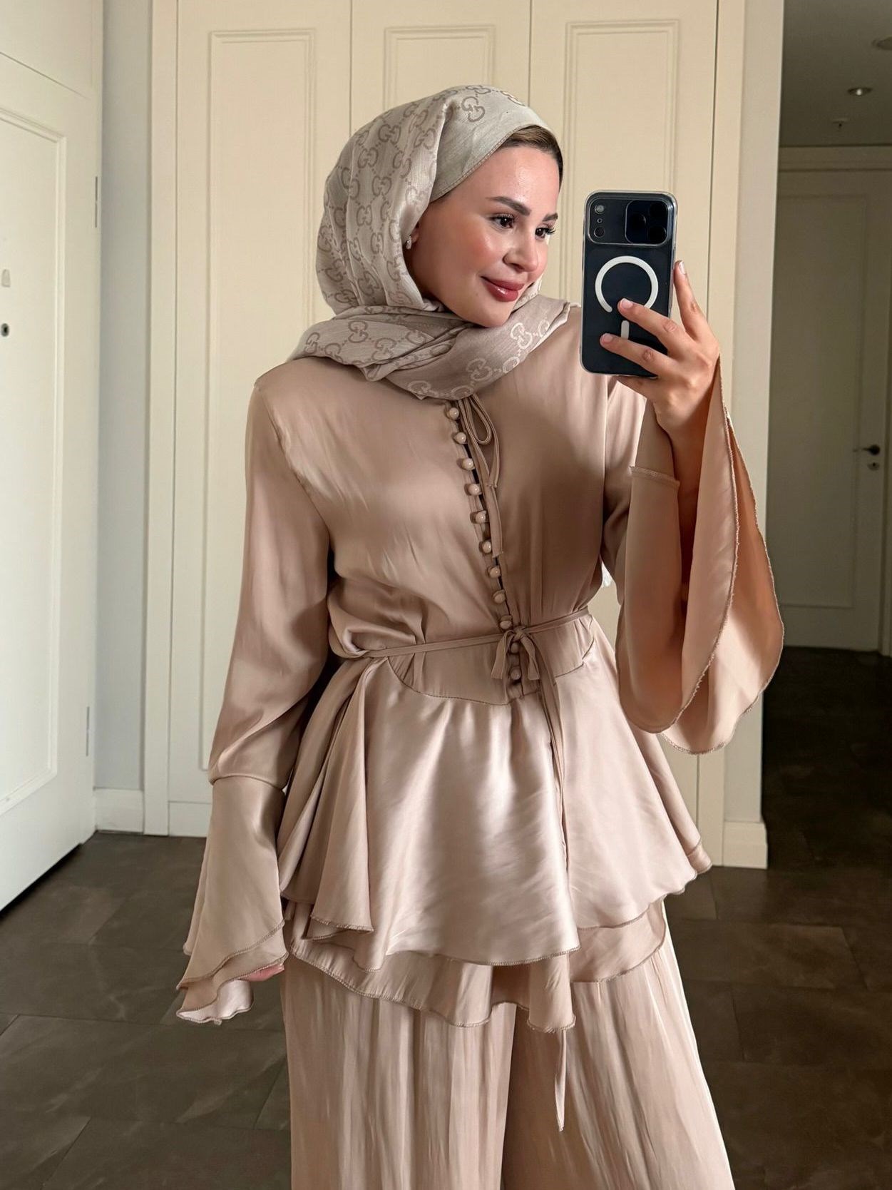 Swap Pantolonlu Takım Bej