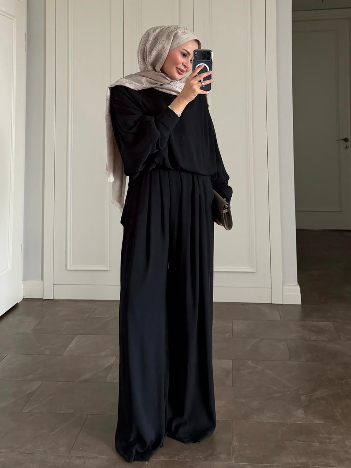 Think Pantolonlu Takım Siyah