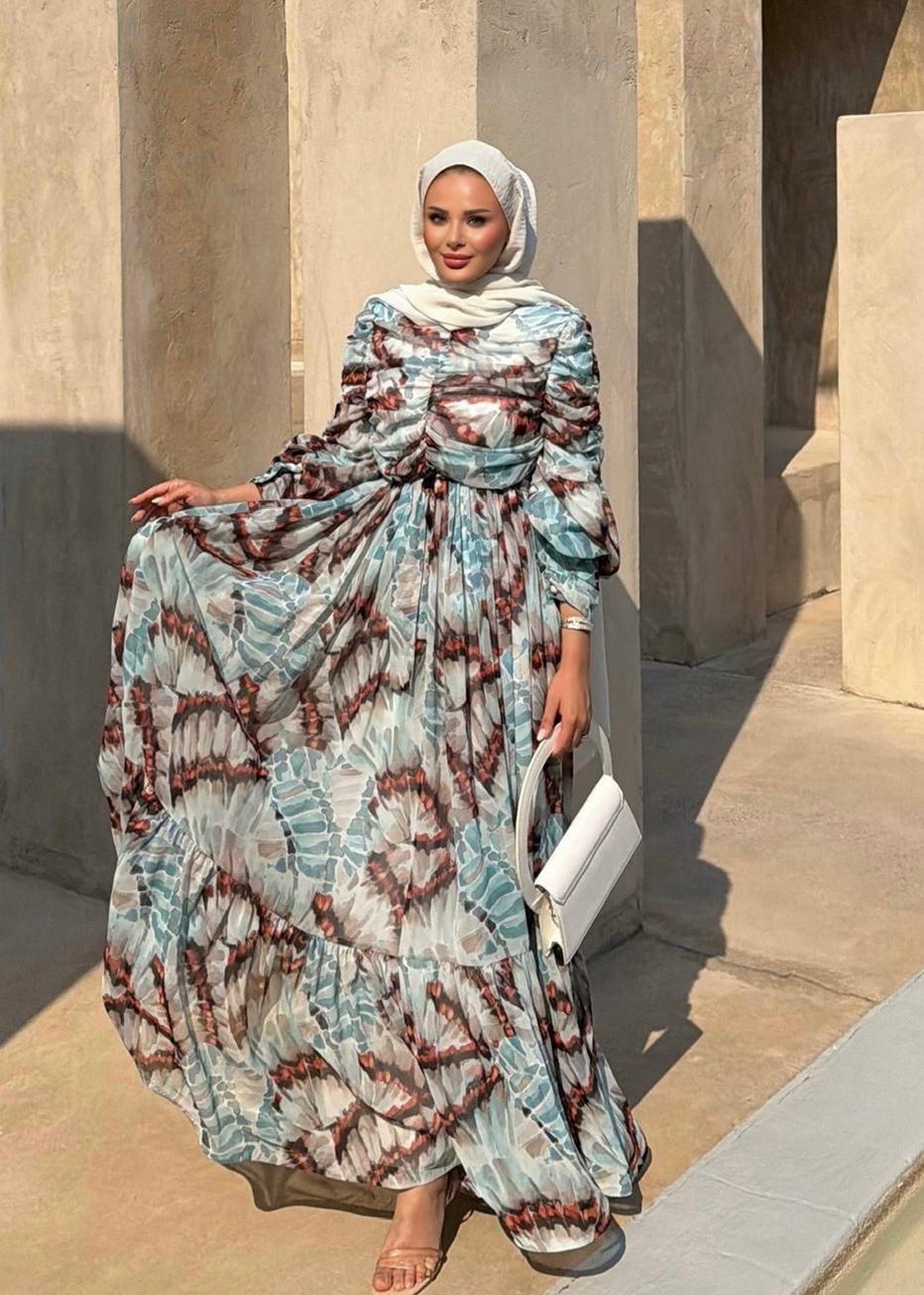 İris Elbise Su Yeşili