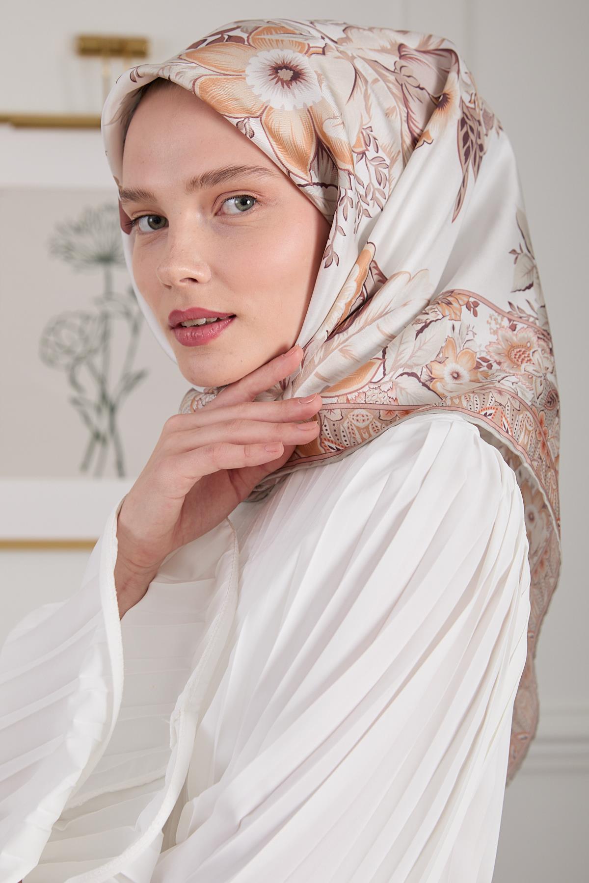 ETRO TWİLL İPEK EŞARP BEJ