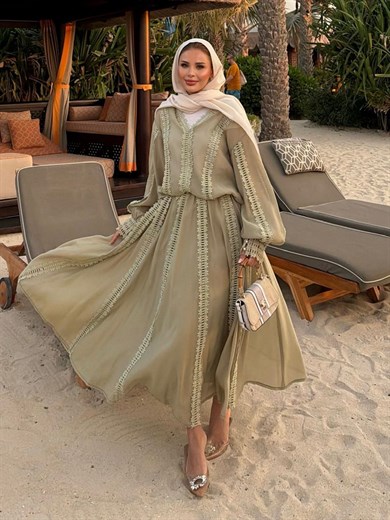 Efru Eteki Takım Mint Yeşili