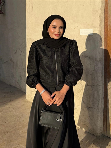 Rozie Etekli Takım Siyah 