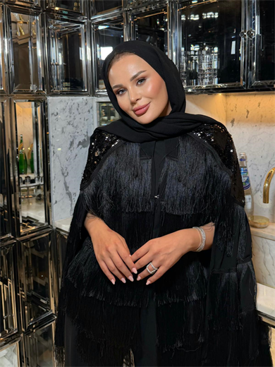 Pelerinli Pantolonlu Takım Siyah