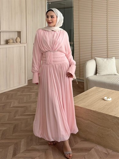Basel Elbise Pembe 