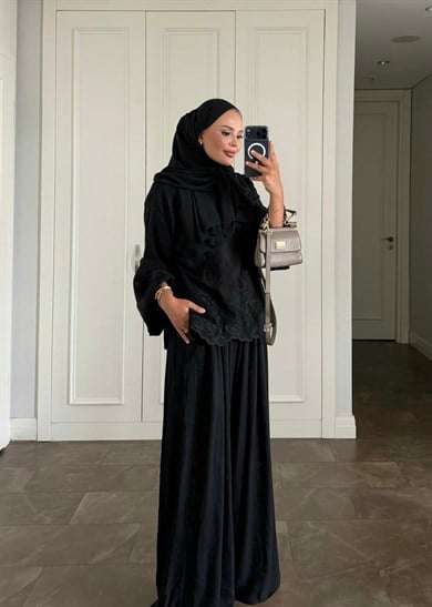 Dolly Pantolonlu Takım Siyah