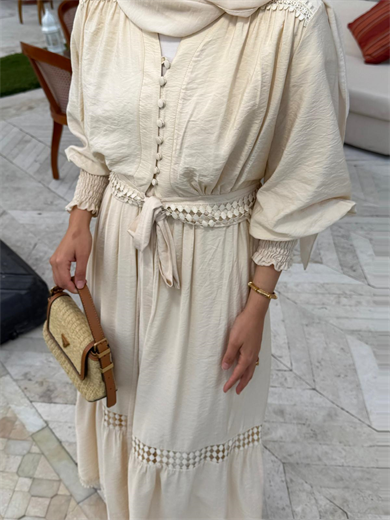 Arya Etekli Takım Bej