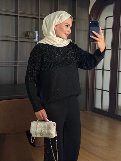 Shine Triko Takım Siyah