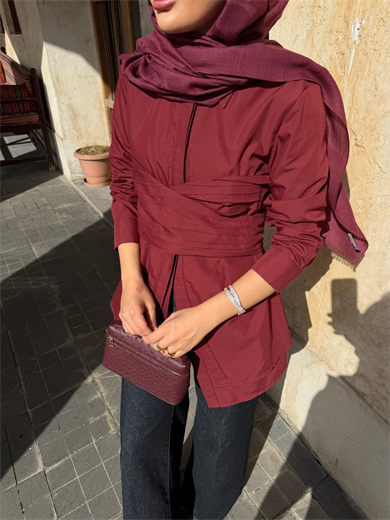 Street Gömlek Bordo