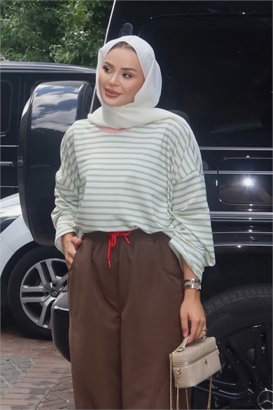 Basic Sweatshirt Yeşil