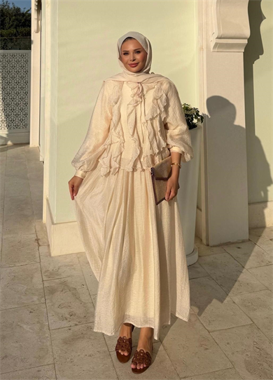 Neva Etekli Takım Bej