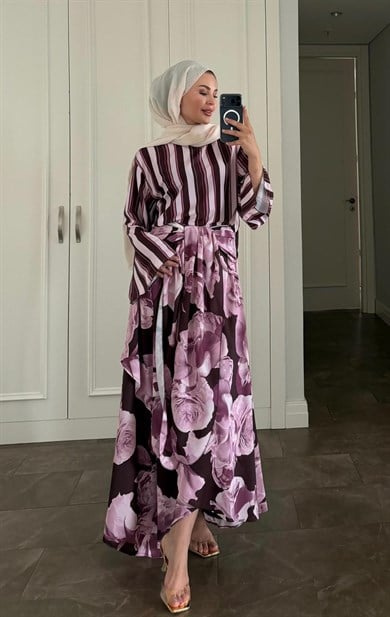 Eloise Etekli Takım Mor