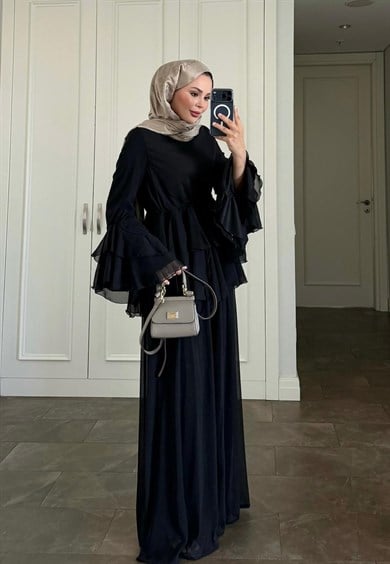 Lisa Pantolonlu Takım Siyah