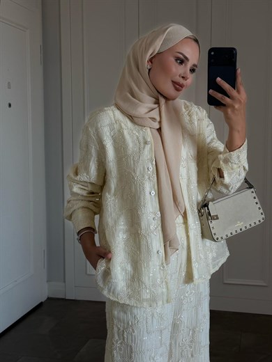 İthal Pantolonlu Takım Bej