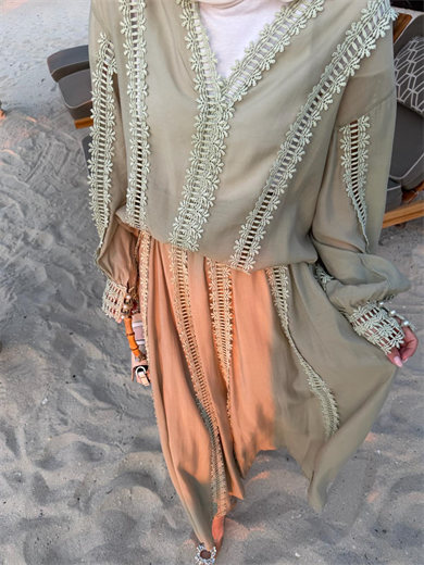 Efru Eteki Takım Mint Yeşili