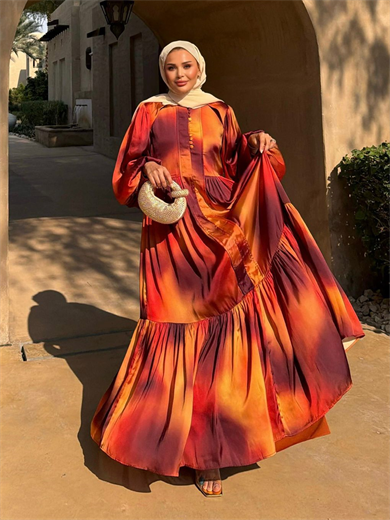 Zaina Elbise Turuncu