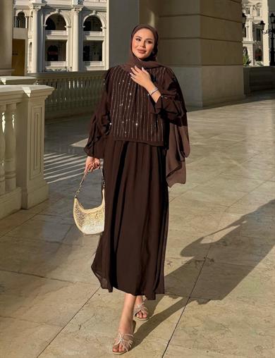 Mia Etekli Takım Kahve 