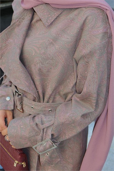 Etro Desen Denim Ceket Haki