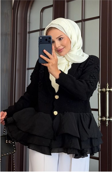 Dolly Triko Hırka Siyah