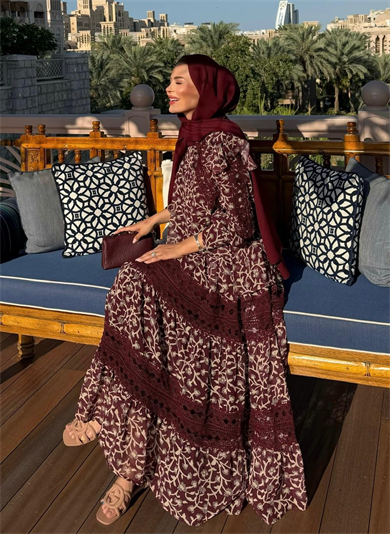 Farah Etekli Takım Bordo