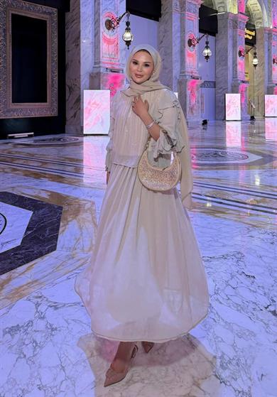 Mia Etekli Takım Bej 