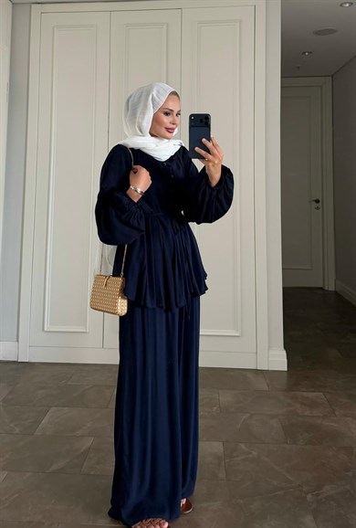 Kırinkıl Pantolonlu Takım Lacivert