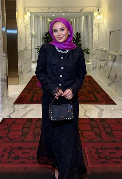 İthal Dantelli Etekli Takım Siyah 