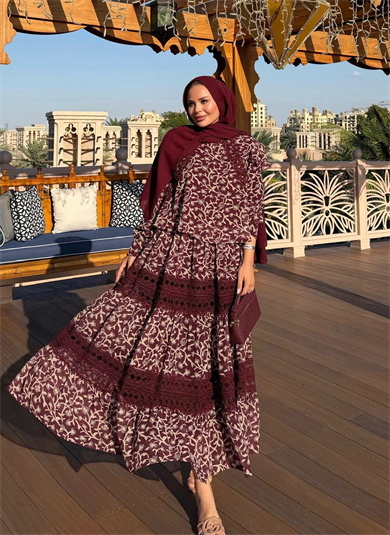 Farah Etekli Takım Bordo