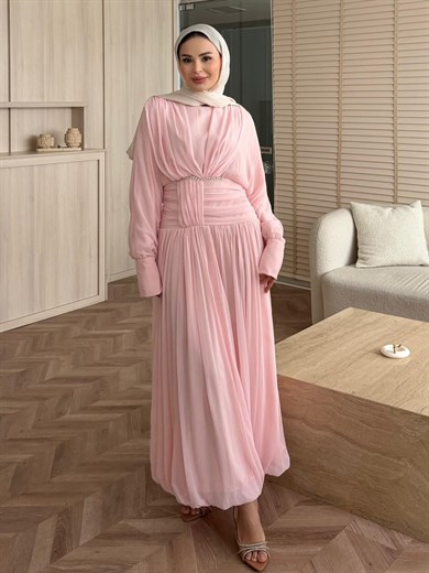 Basel Elbise Pembe 