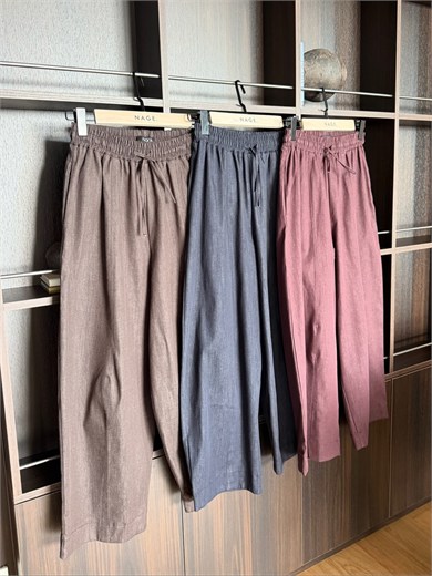 Barrel Denim Pantolon Kahverengi