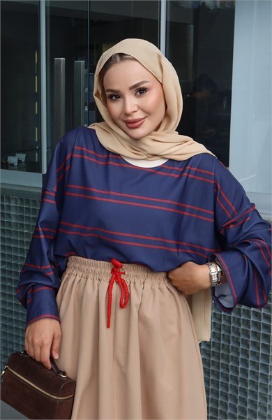 Basic Sweatshirt Lacivert
