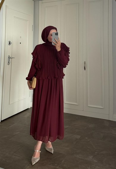 Wome Etekli Takım Bordo