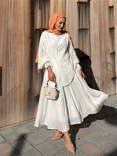 Efru Etekli Takım Ekru