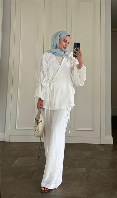 Ferino Tensel Takım Ekru