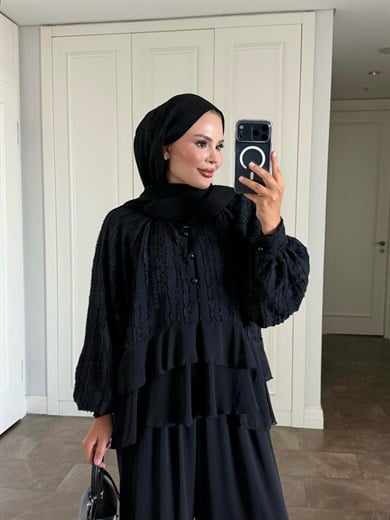 Furla Pantolonlu Takım Siyah