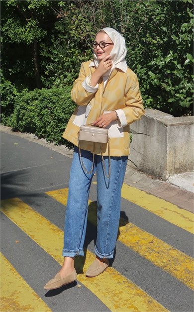 Modern Camo Ceket Sarı