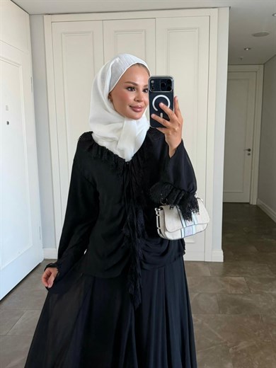 Meva Etekli Takım Siyah
