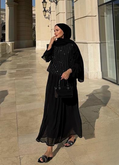 Mia Etekli Takım Siyah 